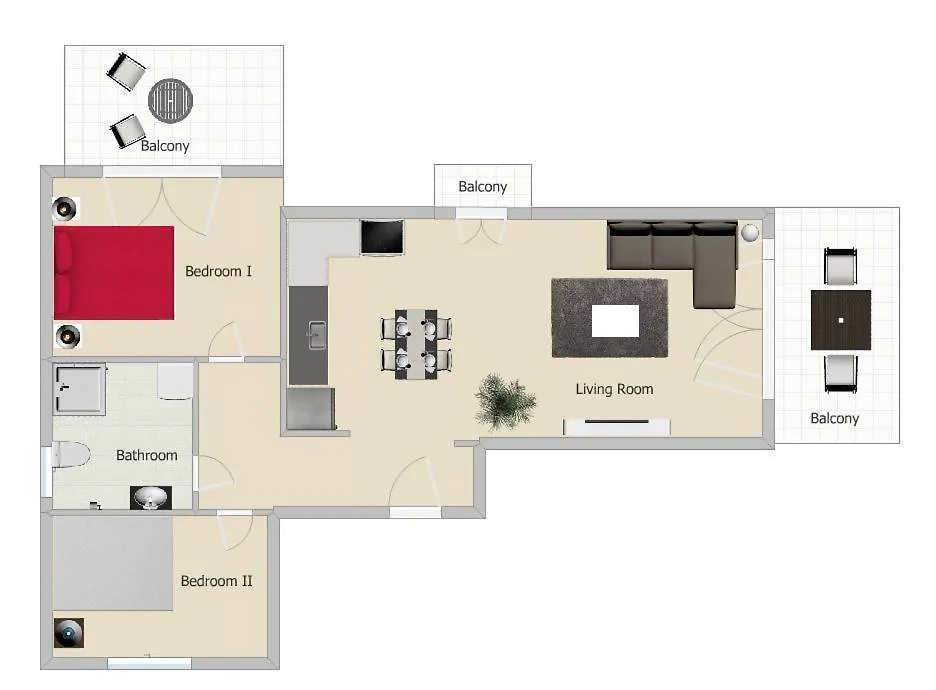 Sea Breeze Apartment نيوي إيبيفاتاي